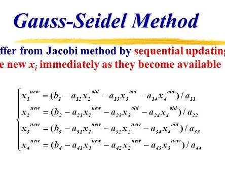 آموزش کامل متد حل تکراری گوس-سایدل (Gauss Seidel) به کمک نرم افزار متلب